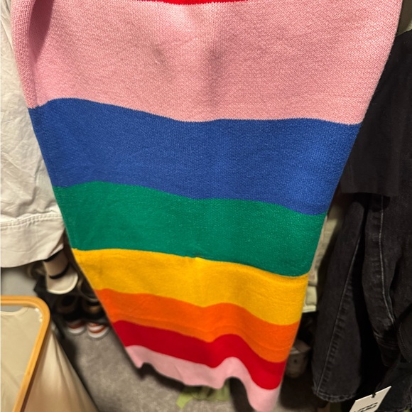 Dressed in LALA Multicolor Striped Skirt - Picture 3 of 3